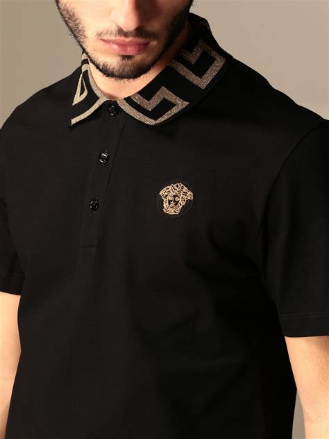 men's versace polo shirt|versace men's polo shirt sale.